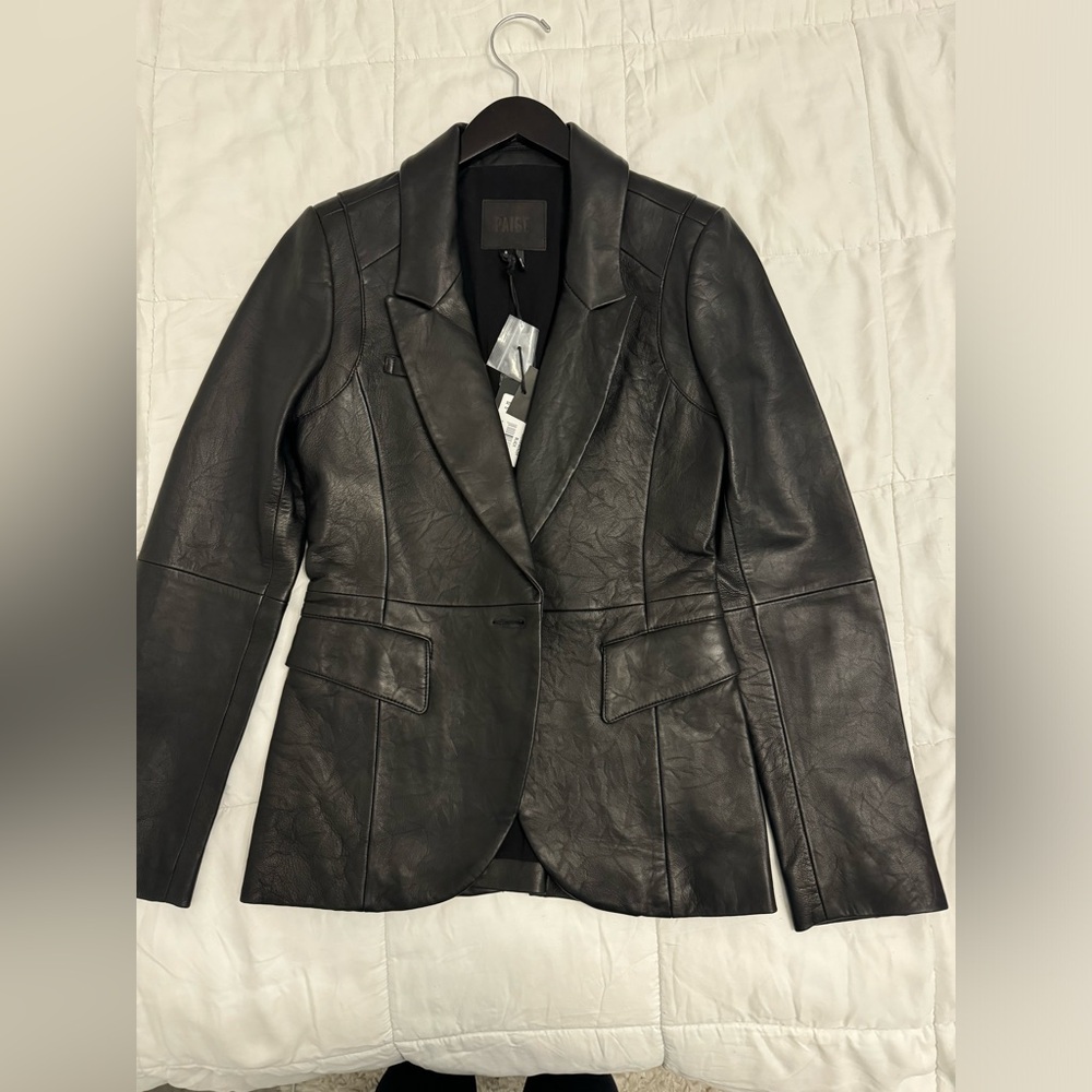 Paige Leather Blazer